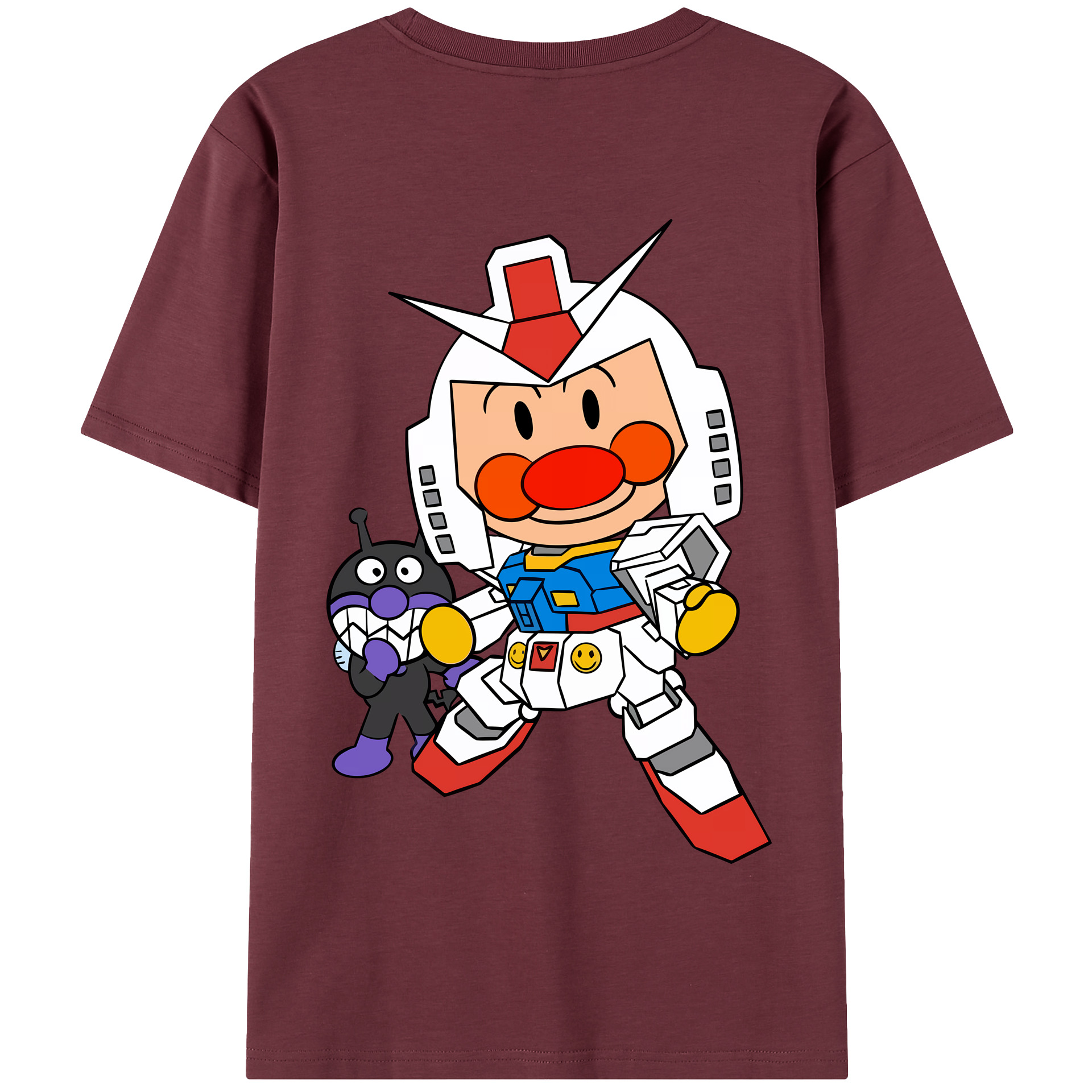 （画像用） アンパンマン Anpanman 綿100％半袖Tシャツ（背面プリント）